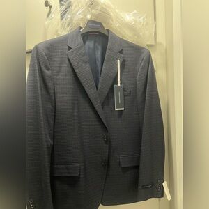 Tommy Hilfiger Navy Checkered Blazer